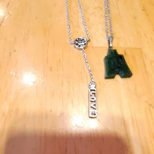 Sterling Silver Two Necklaces